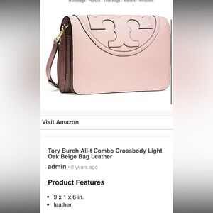 tory burch all T cross body bag